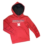 Youth Boys Ribbed Huskers Hoodie